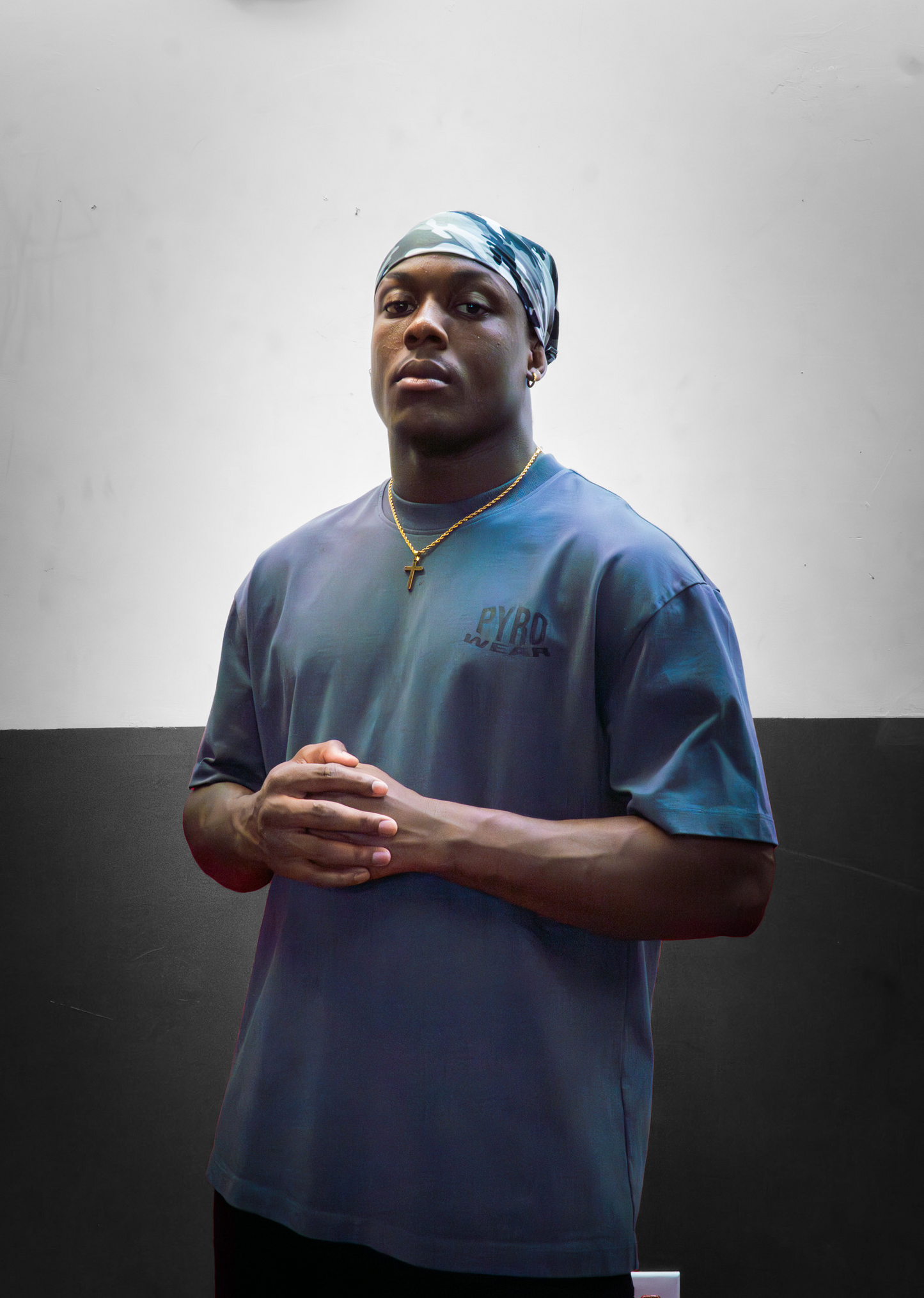 Grey PYRO wear Oversized T-Shirt