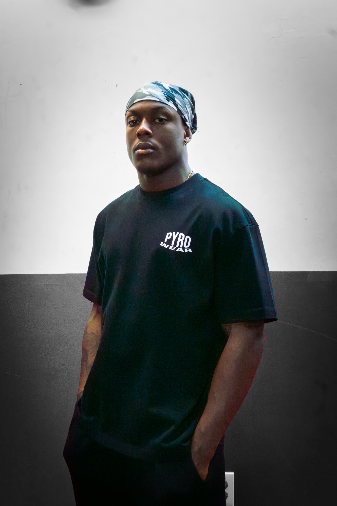 Black PYRO wear Oversized T-Shirt