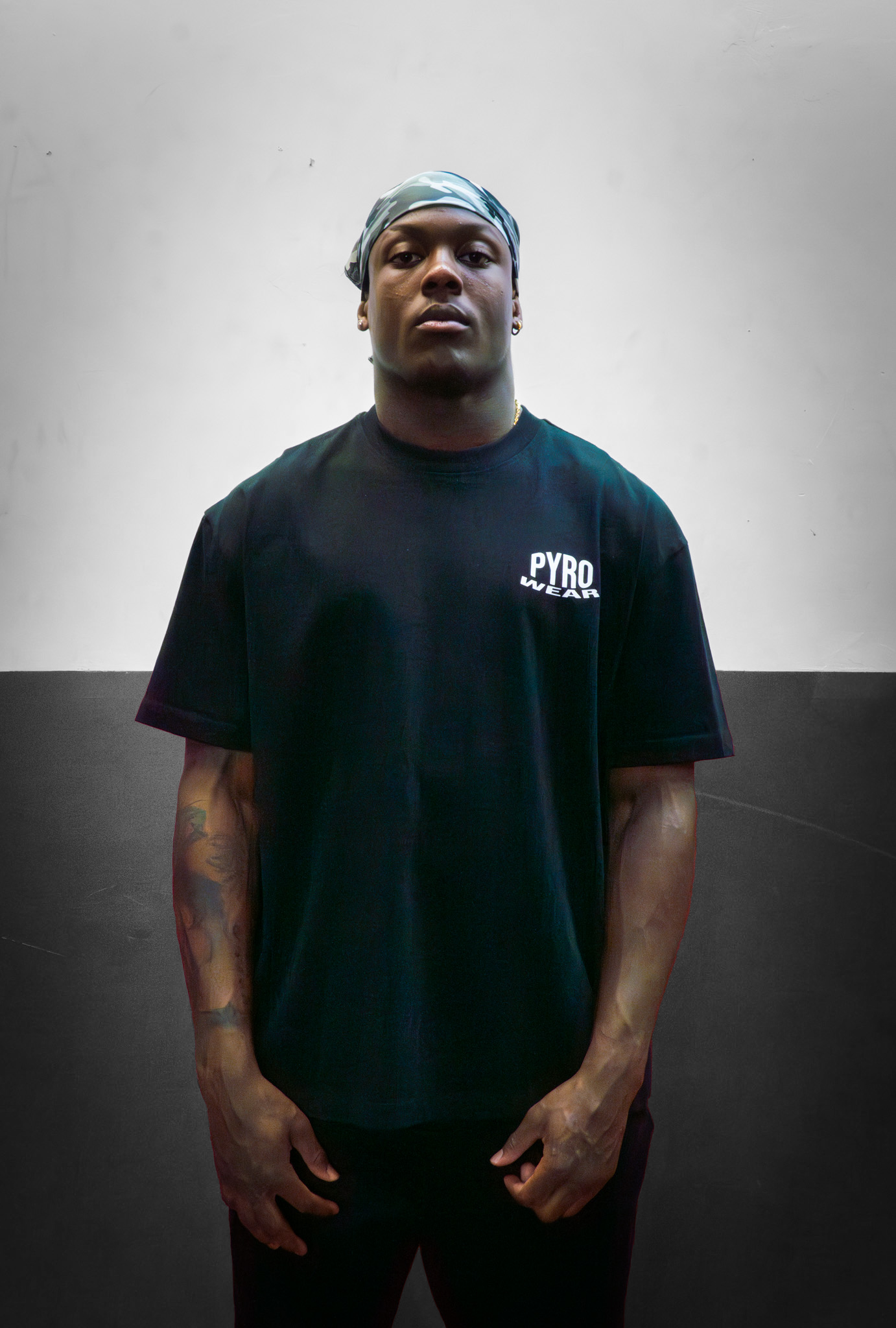 Black PYRO wear Oversized T-Shirt