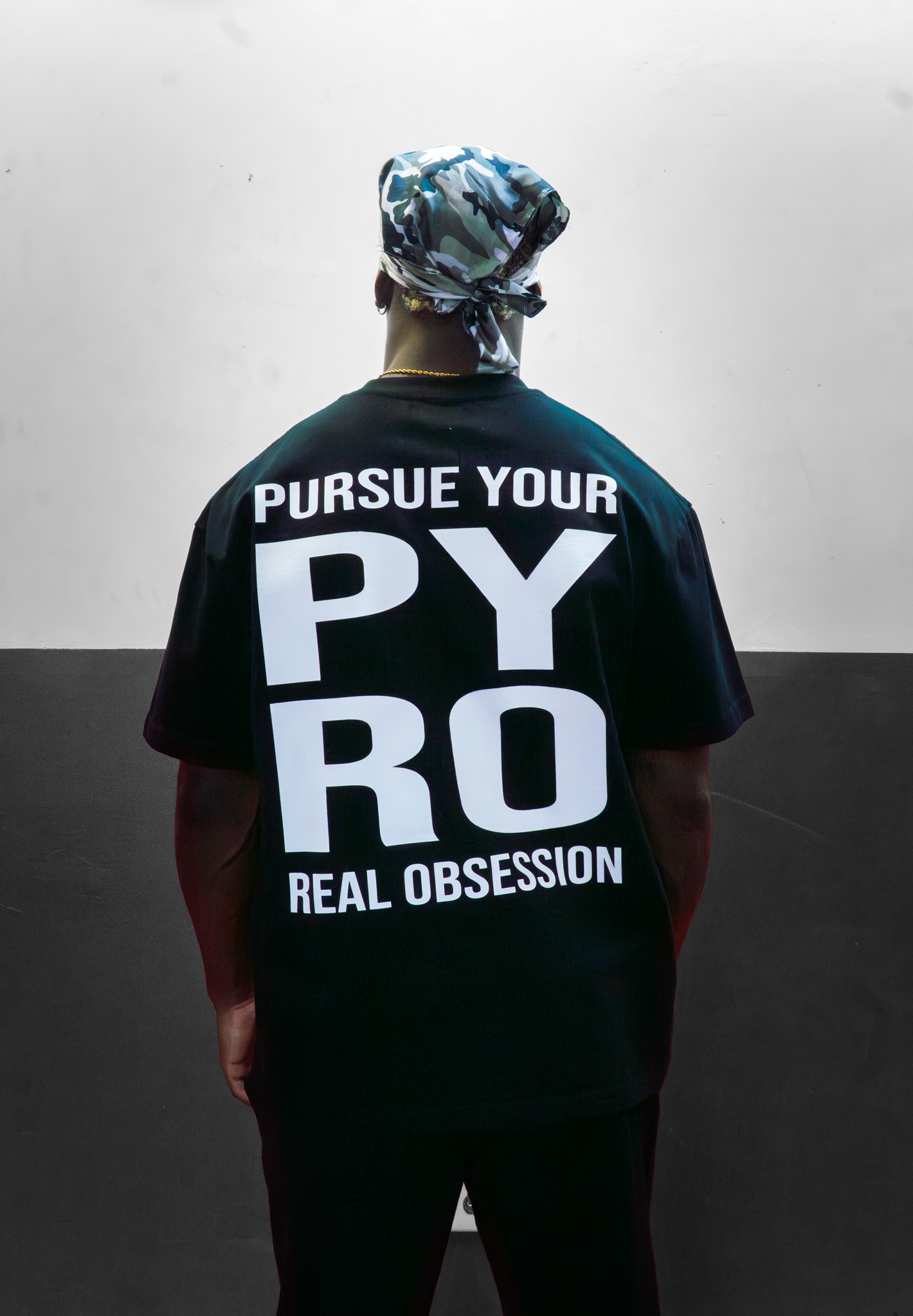 Black PYRO wear Oversized T-Shirt