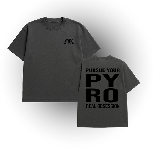 Grey PYRO wear Oversized T-Shirt